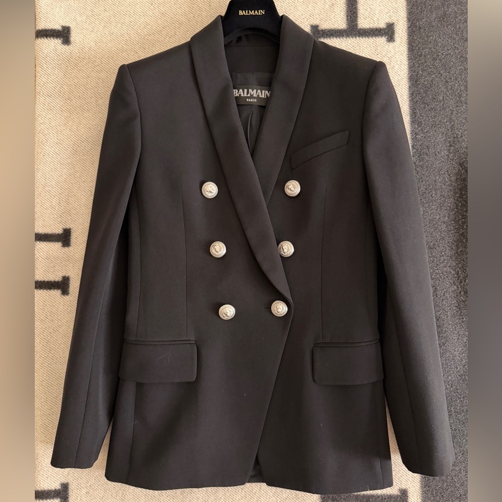 Balmain Blazer in Black with silver buttons
